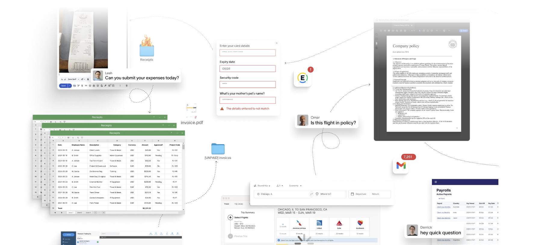 Disconnected spreadsheets and manual workflow